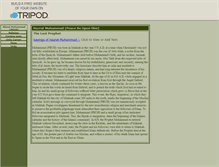 Tablet Screenshot of hazratmuhammad.tripod.com