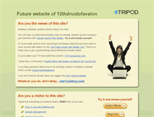 Tablet Screenshot of 13thdruidofavalon.tripod.com