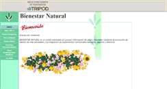 Desktop Screenshot of bienestarnatural.tripod.com