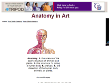 Tablet Screenshot of anatomyandart.tripod.com
