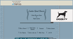 Desktop Screenshot of lumbarspinalstenosis.tripod.com