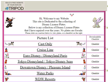 Tablet Screenshot of dizneyplates.tripod.com