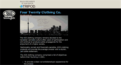 Desktop Screenshot of fourtwentyclothingco.tripod.com