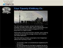 Tablet Screenshot of fourtwentyclothingco.tripod.com