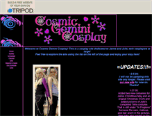 Tablet Screenshot of cosmicgeminicosplay.tripod.com