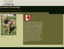 Tablet Screenshot of canadiangamedogs.tripod.com