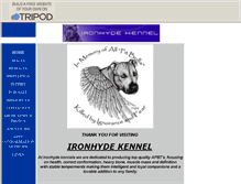Tablet Screenshot of ironhydekennel.tripod.com