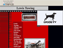 Tablet Screenshot of lewisjunkcartowing.tripod.com