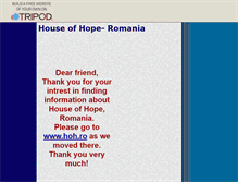 Tablet Screenshot of houseofhoperomania.tripod.com