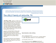 Tablet Screenshot of jollyfamilytx.tripod.com