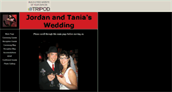 Desktop Screenshot of jordantaniawedding.tripod.com
