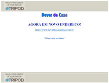 Tablet Screenshot of deverdecasa.br.tripod.com
