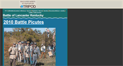 Desktop Screenshot of battleoflancasterky.tripod.com