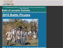 Tablet Screenshot of battleoflancasterky.tripod.com