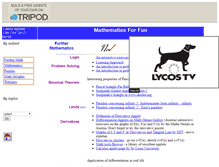 Tablet Screenshot of mathforfun.tripod.com