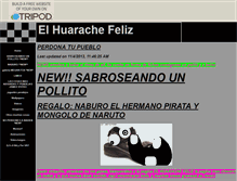 Tablet Screenshot of elhuarachefeliz.tripod.com