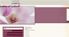 Desktop Screenshot of ladiesoflydiaoes.tripod.com