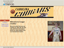 Tablet Screenshot of carolinacougars.tripod.com