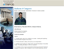Tablet Screenshot of jackson4congress.tripod.com