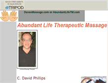 Tablet Screenshot of davesmassage.tripod.com