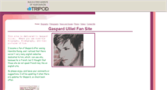 Desktop Screenshot of gaspard-ulliel.tripod.com