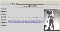 Desktop Screenshot of margaretbourke-white.tripod.com