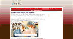 Desktop Screenshot of howstopsnore.tripod.com
