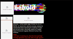 Desktop Screenshot of mysticcageofbone.tripod.com