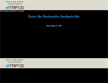 Tablet Screenshot of destructiveinstincts.tripod.com