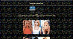Desktop Screenshot of minoslyrics.tripod.com