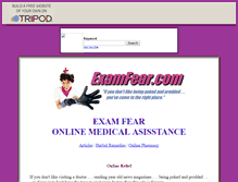 Tablet Screenshot of exam-fear.tripod.com