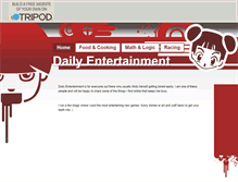 Tablet Screenshot of dailyentertainment.tripod.com