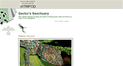 Desktop Screenshot of geckosanctuary.tripod.com