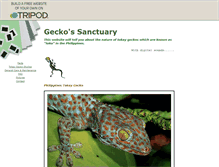 Tablet Screenshot of geckosanctuary.tripod.com