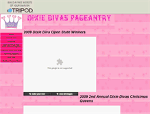 Tablet Screenshot of dixiedivaspageantry.tripod.com