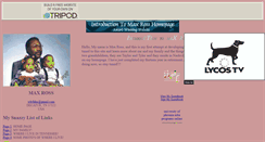 Desktop Screenshot of maxross.tripod.com
