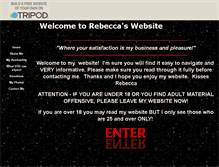 Tablet Screenshot of indyrebecca.tripod.com