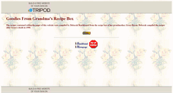 Desktop Screenshot of gramsrecipebox.tripod.com