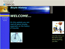 Tablet Screenshot of bicycle-history.tripod.com