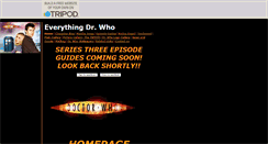 Desktop Screenshot of everything-dr-who.tripod.com