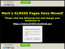 Tablet Screenshot of klr6500.tripod.com
