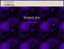 Tablet Screenshot of dulwichfox.tripod.com