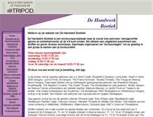 Tablet Screenshot of dehandwerkboetiek.tripod.com