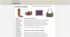 Desktop Screenshot of leatherhandbag.tripod.com