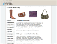 Tablet Screenshot of leatherhandbag.tripod.com