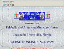 Tablet Screenshot of miniacresfarm.tripod.com