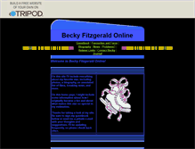 Tablet Screenshot of beckyfitzgerald.tripod.com