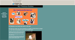 Desktop Screenshot of mypreciousbullies.tripod.com