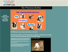 Tablet Screenshot of mypreciousbullies.tripod.com