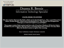 Tablet Screenshot of deannabressie.tripod.com